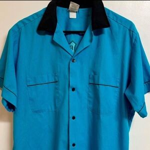 Adult Large Route 66 Diner Classic Retro Bowling Shirt